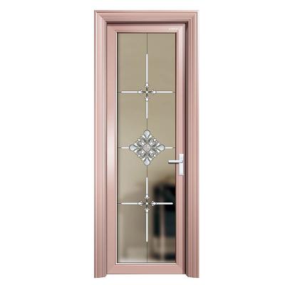 China DIAOSI 80 Oufeng Modern Aluminum Casement Door Series Double Room Glass Doors Side Frame Cover Single Swing Doors for sale