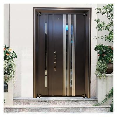 China New American Modern Exterior Security Entrance Hihaus Main Door Steel Design For Home for sale