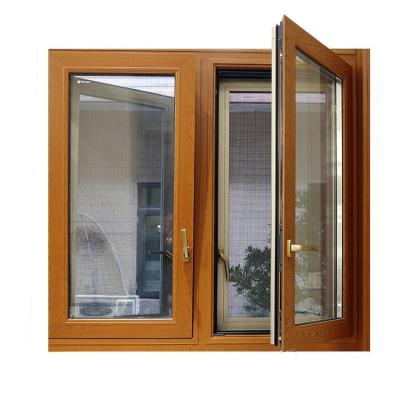 China Swing Aluminum Window French Tilt And Turn Window Best Selling Small Windproof Windows for sale