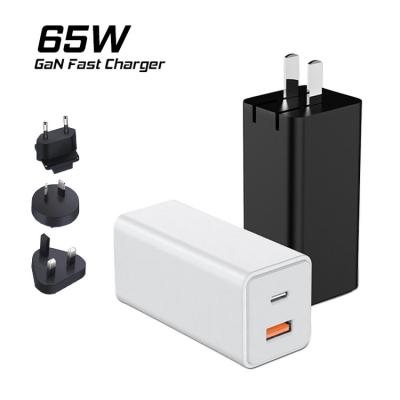 China 65W PD Fast Charger GaN 65W USB C Wall Charger Quick Charge 4.0 3.0 QC4.0 QC PD3.0 PD USB-C Type C USB Fast Charger For iPhone 12 Pro Max MacBook for sale