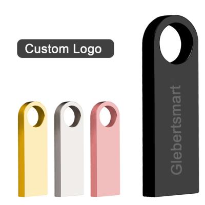 China Custom Logo USB Flash Drive 64GB 32GB 16GB 8GB Metal USB Pendrive Mini Pen Drive 4GB Stick For Tablet for sale