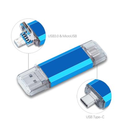 China Custom Bulk OTG USB Plastic Personalized 8GB 16GB 32GB Flash Drive With USB Logo For Smart Phone And Laptop for sale