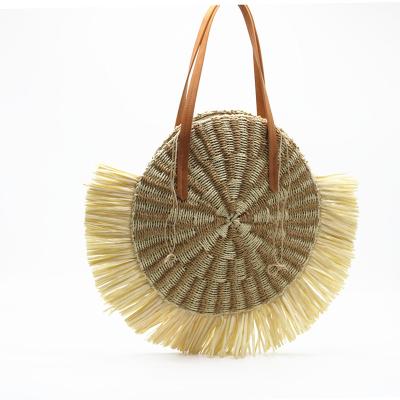 China Others Around Straw Bag For Women Summer Casual Handmade Beach Straw Clutch Straw Crossbody Bag for sale