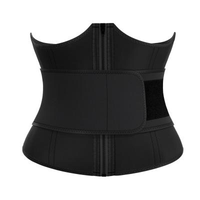 China Antibacterial Women Double Layer Waist Trainer Custom Waist Trainer Sweat Belt Plus Size for sale