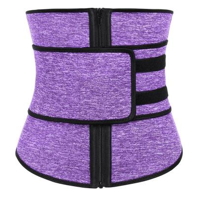 China Antibacterial Corset Women Neoprene Zipper Waist Trainer Worked Out Sweat Belt Waist Trimmer for sale