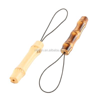 China Business Bamboo Promotional Gift Creative Gift For Decoration Natural Bamboo Wood Auto Hanging Bamboo Root Couples Car Key Chain for sale