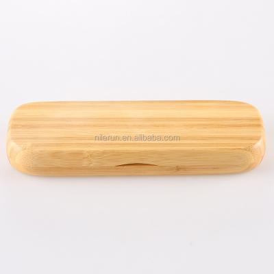 China Bamboo Wooden Pen Box Gift Bamboo Pen Packaging Business Pen Box For 2 Pens for sale