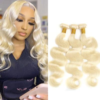 China Straight Hair Blonde Bundles Peruvian Hair 613 Body Wave Bundles In Business 100% Wholesale Hair For Woman Remy Hair Extension for sale