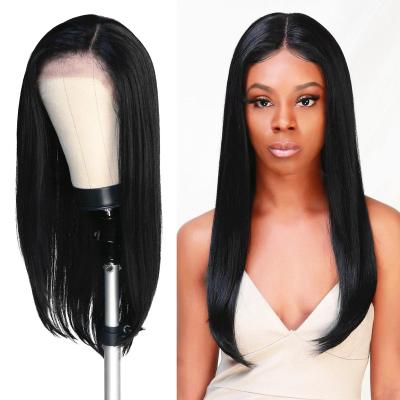 China Brazilian Straight Human Hair Lace Front Wig 13x4 150% HD Virgin Human Hair Transparent Lace Front Wig For Women In Wholesale for sale