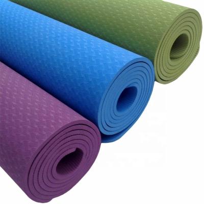 China Eco-friendly Yoga Mat Oem Yoga Mat Wholesale Custom Washable Double Color Yoga Mat for sale