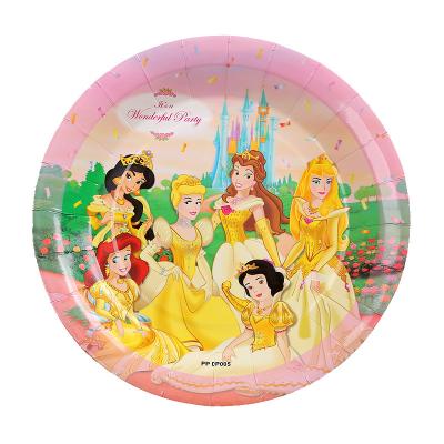 China Princess Birthday Girl Party Paper Tableware Party Supplies Decorations Sets for sale