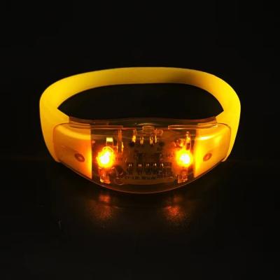 China Wholesale high quality ABS+Silicone remote control led wristband led light wristband for sale