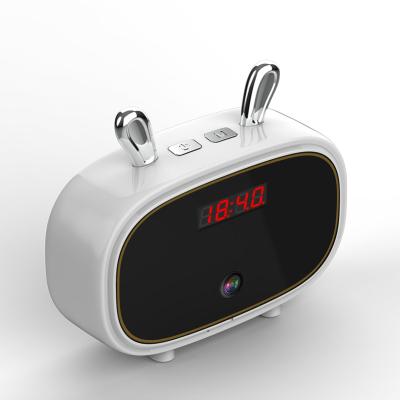 China PAN-TILT Bluetooth Wifi 1080P Smart Mini Camera And Mini Camera Clock Recorder for sale