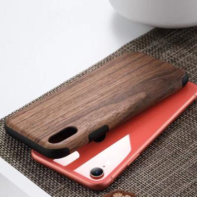 China 2022 new white waterproof mobile phone case wooden grain cell phone wooden case for sale