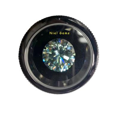 China Color set or wholesale fire round cut vvs synthetic gemstone moissanite blue diamond for sale