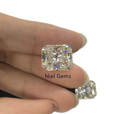 China Color play or fire heater cut large size 11x13mm large size niel def loose gemstones diamonds loose white moissanite vvs loose gemstones for sale