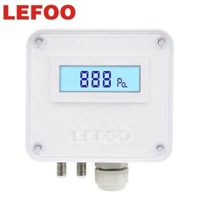 China LEFOO Digital LCD Air DP Transmitter Pressure Differential Pressure Differential Sensor for HVAC Duct Vacuum Cleanroom LFM11 for sale