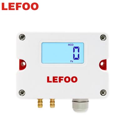 China LEFOO Analog LCD Digital RS485 Display Output Air Pressure Differential Transmitter Low Pressure Differential Sensor LFM51 for sale