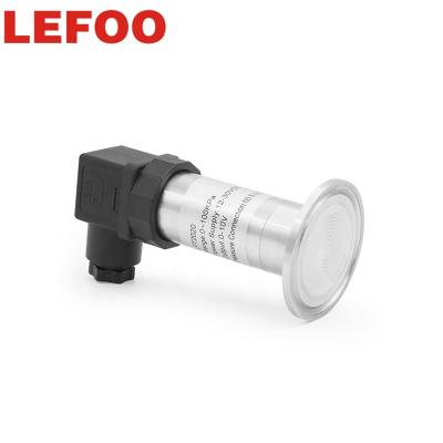 China LEFOO Diaphragm Flat Film Pressure Transmitter Silicon Flush Sensor Anti-Lock Threaded Sensor Sanitary Pressure Transducer LFT2700 for sale