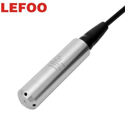 China LEFOO Measurement Throw-in Water Level Sensor Pressure Level Transmitter Water Tank Liquid Level Submersible Level Transducers for sale