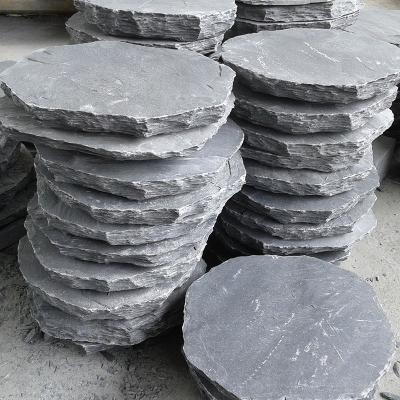 China Eco-friendly Professional Irregular Slate Outdoor Slate Stepping Stone for Garden, Paving Stone, Garden Paving Decorative Stone for sale