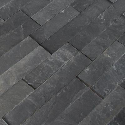 China Factory Price Culture Modern Cheap Black Stone Wall Panel for sale