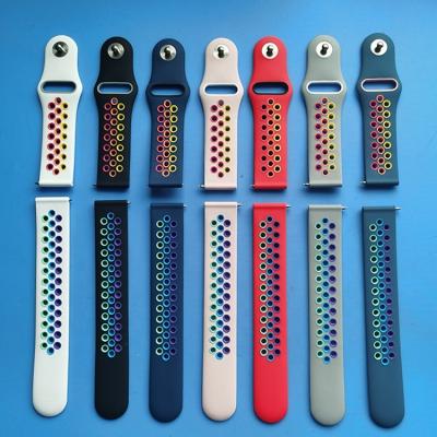 China High Quality Waterproof Silicon Friendly Strap Design Skin Honeycomb Replacement Sports Wrist Strap For Samsung Galaxy Watch for sale