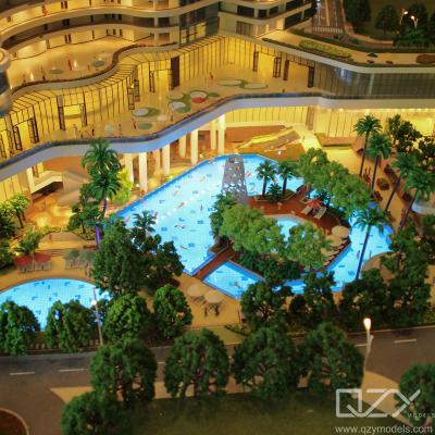 China Sanya Magaret Hotel Cube Architectural Physical Model Lighting 1/100 for sale