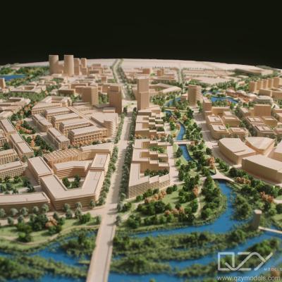 China Modelos arquitectónicos en miniatura del paisaje de Shenyang Aecom 1/2000 Parque industrial chino alemán en venta