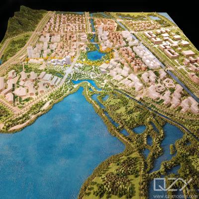 China Modelo de diseño de paisaje arquitectónico residencial Aecom 1:1500 Hangzhou Ali Town en venta