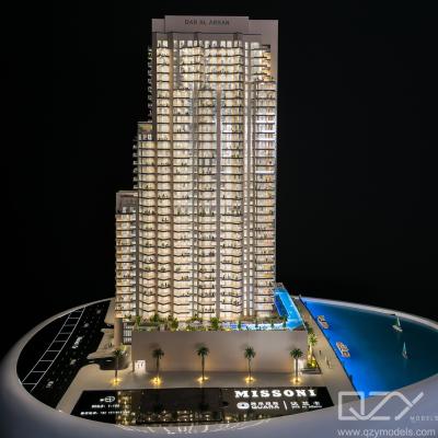 China Dubai Missoni Residencial Architectural Physical Model Laser Cut DAR GLOBAL 1/100 for sale