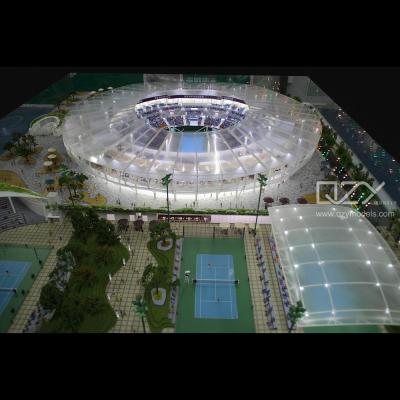 China ODM Miniature Architectural Stadium Model Making 1/75 Tennis Center for sale