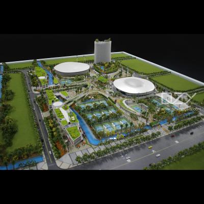 China ODM Scale Miniature Building Models 1/300 Hengqin International Tennis Center for sale