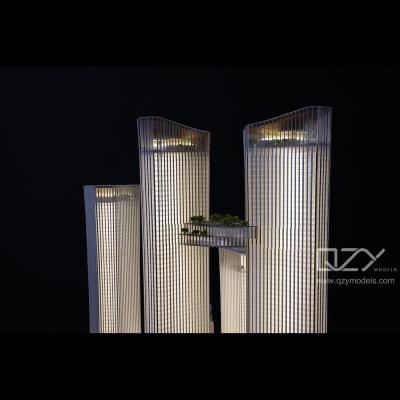 China KPF 1/500 L.GEM Baishizhou Skyscrapercity Scale Models Commercial Complex Building for sale