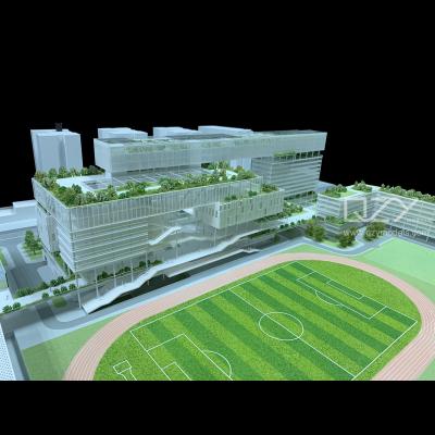 China Scale Miniature Building Models Aedas 1:200 Baoan Education City Park for sale