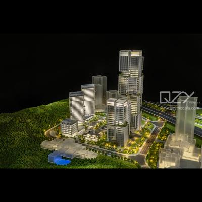 China Scale Miniature Building Models Aedas 1/150 Shenzhen Longgang Ecological Intelligence Valley for sale