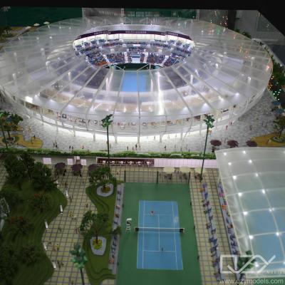 Chine Groupe Huafa - 1/75 Centre international de tennis de Hengqin Modèle du terrain principal à vendre