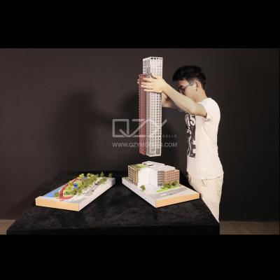 China Elektronische besturing en verlichting 1/200 British Land Model Architectural Scale Model Te koop