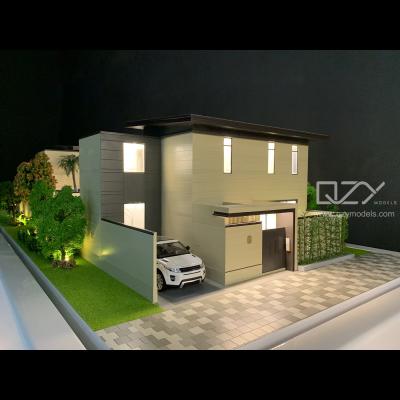 China Aesthetic Villa Architecture Structural Model Plastic Acrylic Metal 100KG for sale