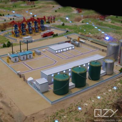 China 1/200 Petroleum Extraction Scene Display Model for Demonstrating Oil Extraction Process for sale