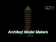 Dubai Missoni Residencial Architectural Physical Model Laser Cut DAR GLOBAL 1:100