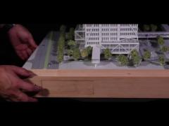 1：300 CIMC Office Building White Model