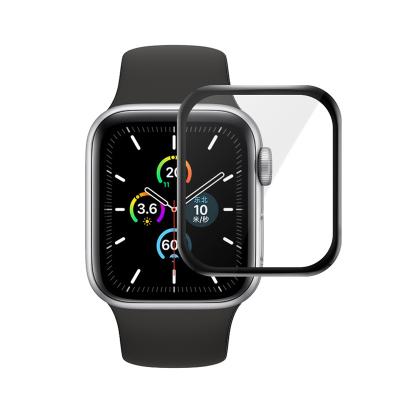 China Smart Mobile Phone Watch Protective Film 3d Tempered Glass Screen Protector For Apple Watch 6 40mm 44mm for sale