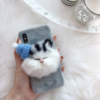 China 2019 new arrivals cute phone case and accessories phone shell plush mobile phone case cover for sale