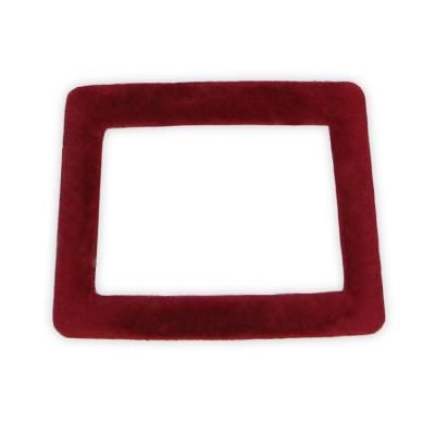 China 2021 hot sale eco-friendly fashion wine red trapeze custom acetate acrylic resin plastic buckles for clothes belts wholesale for sale