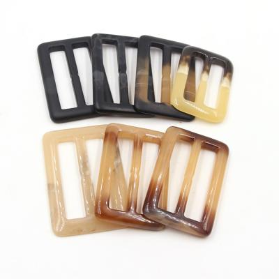 China Large Resin Rectangle Belt Buckles Manufacturers Square Designer Square Wholesale Rectangle Plastic Women's Belt Buckle Custom Resin Parts Buckles For Sale for sale