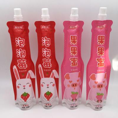 China Laminated Plastic Disposable Bag Stand Up Pouch Baby Juice Puree Bag Plastic Drink Bag Baby Food Packaging for sale