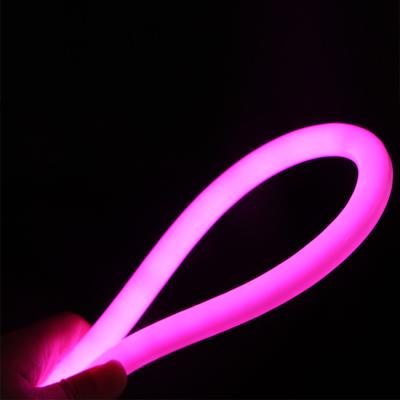 China LANDSCAPE Best Price 220V 110V Outdoor High Lumens Ultra Slim 16mm Round Flexible Tube 360degree Pink Motify Waterproof PVC LED Neon Flex for sale