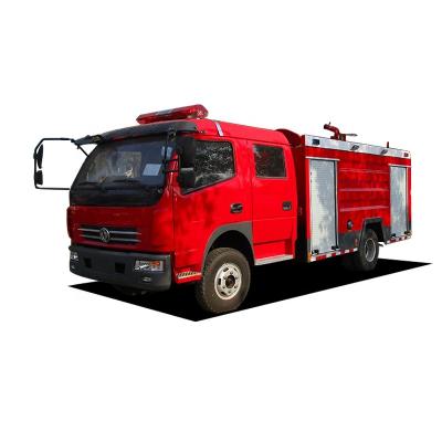 China Carbon steel XDR 4000L fire truck 30flows fire monitor 4ton dongfeng remote control fire truck for sale