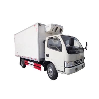 China Dongfeng fruit carrier mini refrigerator van truck for vegetable and fruit for sale